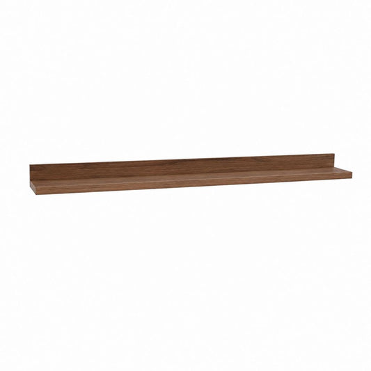 Wandregal Nussbaum Spanplatte rechteckig 120 x 20 x 10 cm